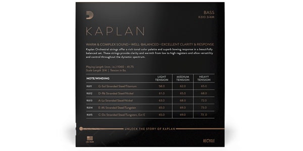 DADDARIO ( ダダリオ )  / K614 3/4M Kaplan コントラバス弦 E線 Medium画像3