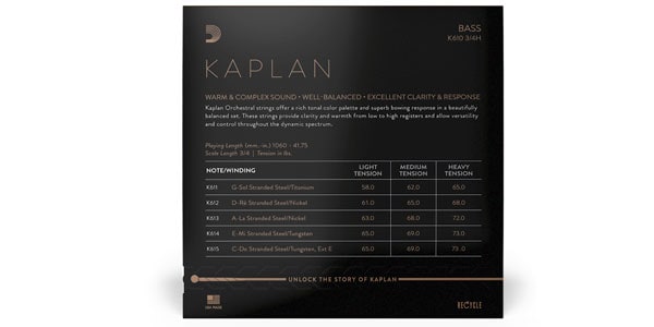 DADDARIO ( ダダリオ )  / K615 3/4H Kaplan コントラバス弦 C EXT-E線 Heavy画像3