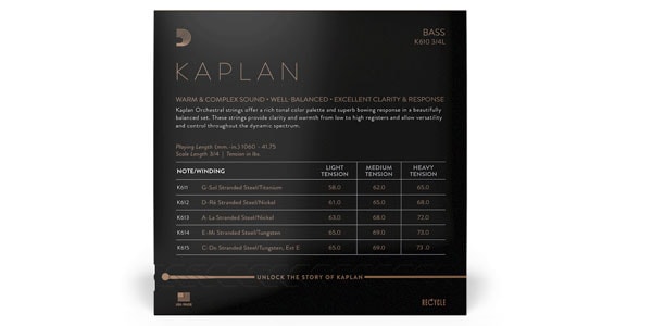 DADDARIO ( ダダリオ )  / K615 3/4L Kaplan コントラバス弦 C EXT-E線 Light画像3