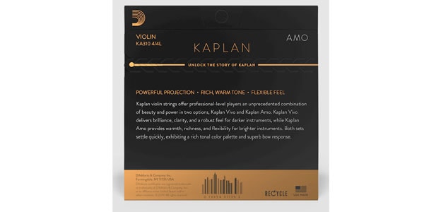 DADDARIO ( ダダリオ )  / KA310 4/4L Kaplan AMO バイオリン弦セット Light Ballend画像3