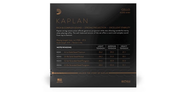 DADDARIO ( ダダリオ )  / KS511 4/4H Kaplan チェロ弦 A線 Heavy画像3