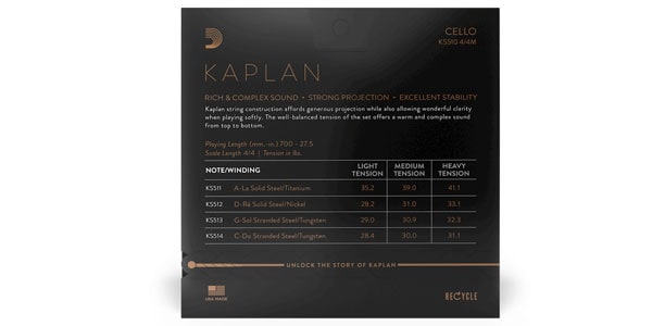 DADDARIO ( ダダリオ )  / KS511 4/4M Kaplan チェロ弦 A線 Medium画像3