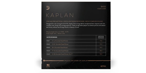 DADDARIO ( ダダリオ )  / KS610 3/4M Kaplan Solo コントラバス弦セット画像3