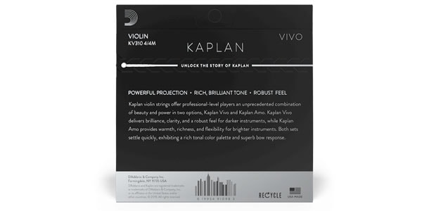 DADDARIO ( ダダリオ )  / KV310 4/4M Kaplan VIVO バイオリン弦セットMedium  Ballend画像3