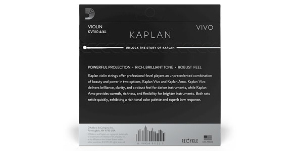 DADDARIO ( ダダリオ )  / KV311 4/4L Kaplan VIVO バイオリン弦 E線Light Ballend画像3