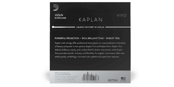 DADDARIO ( ダダリオ )  / KV311 4/4M Kaplan VIVO バイオリン弦 E線 Medium Ballend画像3