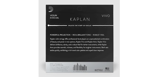 DADDARIO ( ダダリオ )  / KV312 4/4L Kaplan VIVO バイオリン弦 A線 Light画像3
