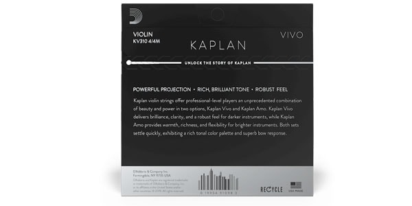DADDARIO ( ダダリオ )  / KV312 4/4M Kaplan VIVO バイオリン弦 A線 Medium画像3