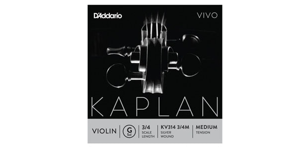 DADDARIO ( ダダリオ )  / KV314 3/4M Kaplan VIVO バイオリン弦 G線 Medium
