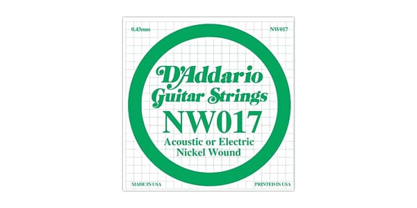 DADDARIO/NW017 Single XL Nickel Wound 017