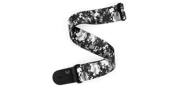 DADDARIO ( ダダリオ ) / P20S1501 PRINTED POLYESTER GUITAR STRAP Camo Black