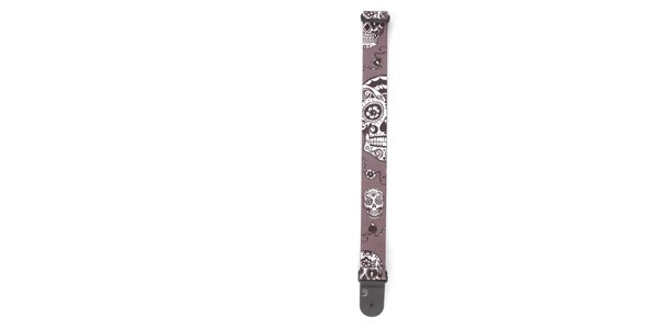 DADDARIO / P20W1412 POLYESTER GUITAR STRAPSBlack Sugar Skulls画像3