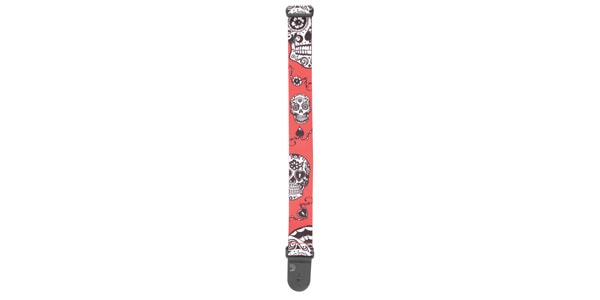 DADDARIO / P20W1414 POLYESTER GUITAR STRAPSRed Sugar Skulls画像3