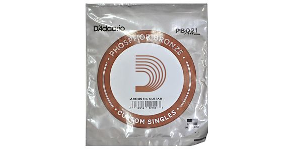 DADDARIO/PB021 Single Phosphor Bronze Wound 021