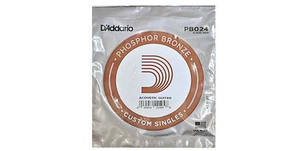 DADDARIO PB024 Single Phosphor Bronze Wound 024