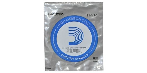 DADDARIO/PL017 Single Plain Steel 017