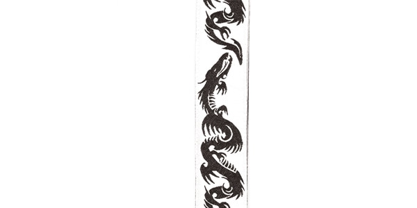 DADDARIO / T20W1500 NYLON WOVEN GUITAR STRAP Dragon Tattoo Art画像2