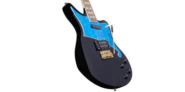 D&#39;Angelico / Deluxe Bedford Black with Blue Pearl Pickguard and Tremolo画像4