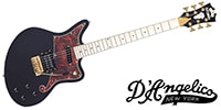 D'Angelico /  Deluxe Bedford Black with Maple Fingerboard and Tremolo