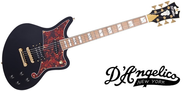 D'Angelico ( ディアンジェリコ ) / Deluxe Bedford, Black with PauFerro