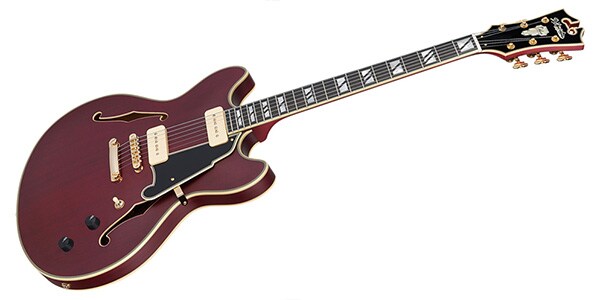 D&#39;Angelico / Deluxe DC P-90 Satin Trans Wine画像4