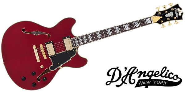D&#39;Angelico / Excel DC Trans Cherry