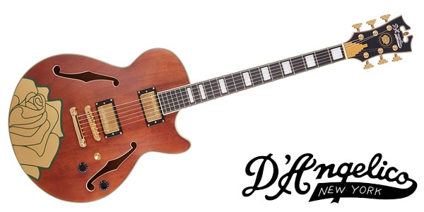 D'Angelico/Premier Grateful Dead SS, Satin Walnut Custom Artwork