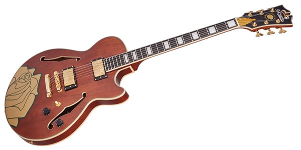 D&#39;Angelico ( ディアンジェリコ )  / Premier Grateful Dead SS, Satin Walnut Custom Artwork画像3