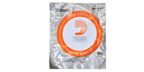 DADDARIO / BW047 Single 80/20 Bronze Wound 047
