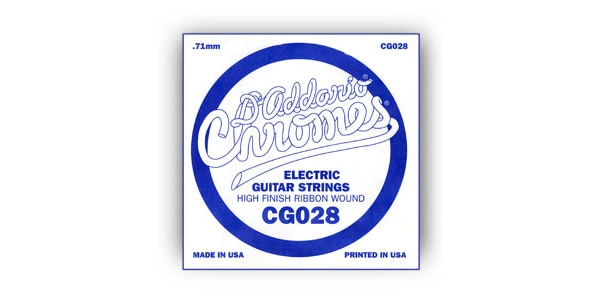 DADDARIO / CG075 Single XL Chromes Flat Wound 075