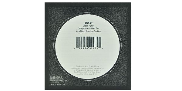 DADDARIO / CGX-3T Pro-Arte Clear Nylon with Composite G Treble Half Set 画像2