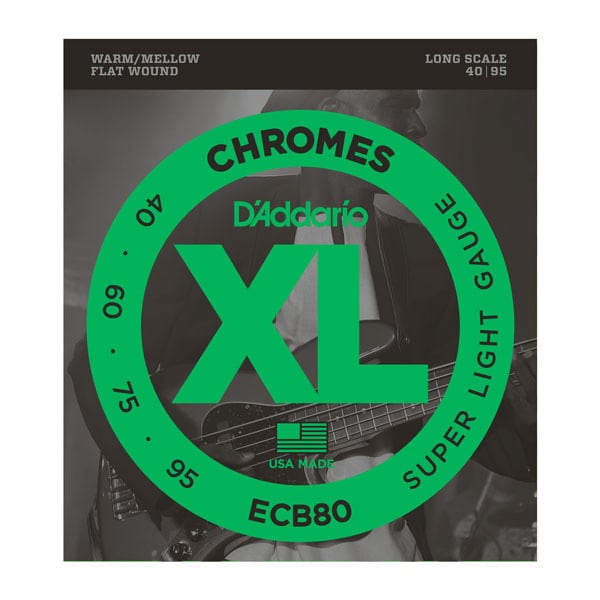 DADDARIO/ECB80 Chromes Bass Light 40-95