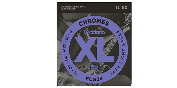 DADDARIO/ECG24 XL Chromes Flat Wound Jazz Light