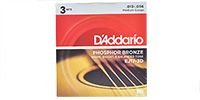 DADDARIO / EJ17-3D 3-Pack Phosphor Bronze Wound Medium