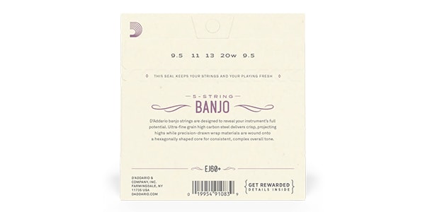 DADDARIO ( ダダリオ )  / EJ60+ Banjo Nickel Light Plus 9.5-20画像2