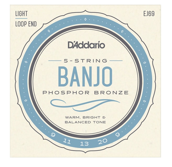 DADDARIO/EJ69 Banjo Phosphor Bronze Light 9-20