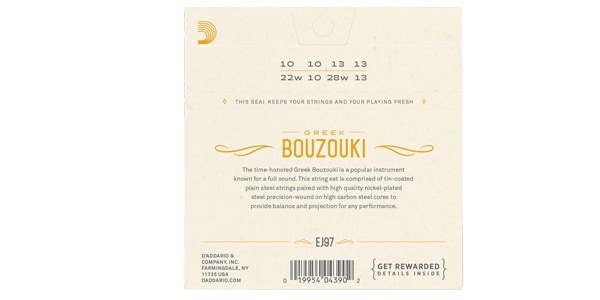 DADDARIO ( ダダリオ )  / EJ97 GREEK BOUZOUKI画像2