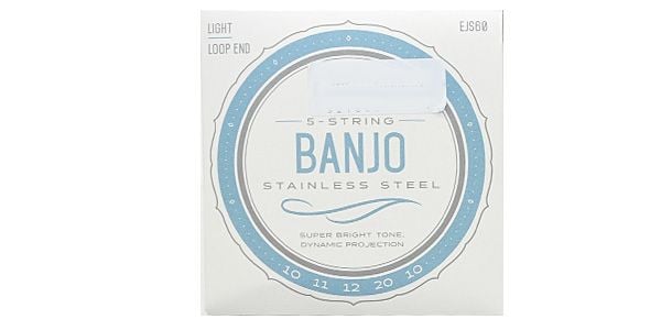 DADDARIO/EJS60 5-String Banjo, Stainless Steel Light 9-20