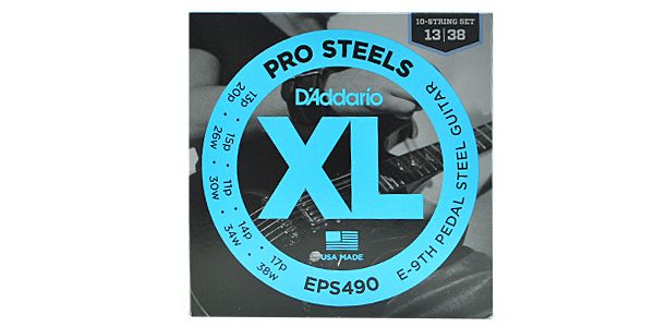 DADDARIO/EPS490 XL ProSteels Round Wound E-9th Pedal Steel Tuning