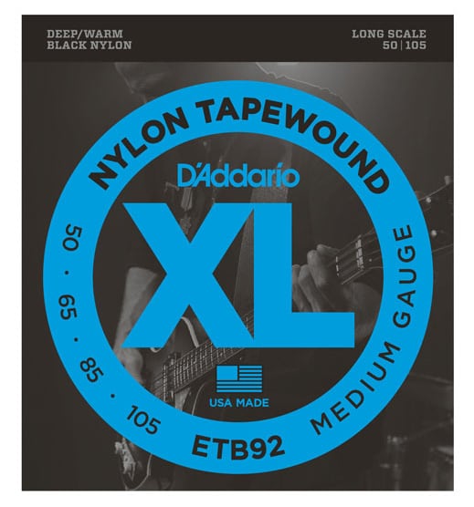 DADDARIO/ETB92 ブラックナイロン Tapewound Bass Medium 50-105