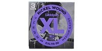 DADDARIO EXL115-3D XL Nickel Multi-Packs Blues/Jazz Rock