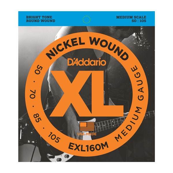 DADDARIO/EXL160M Nickel Wound Bass Medium 50-105 Medium