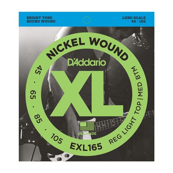 DADDARIO/EXL165 Nickel Wound Bass Light Top Medium Bottom 45-105