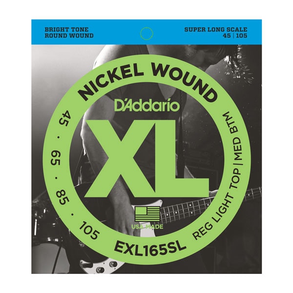 DADDARIO/EXL165SL NickelWound Bass Light Top Med Btm 45-105 SuperLong