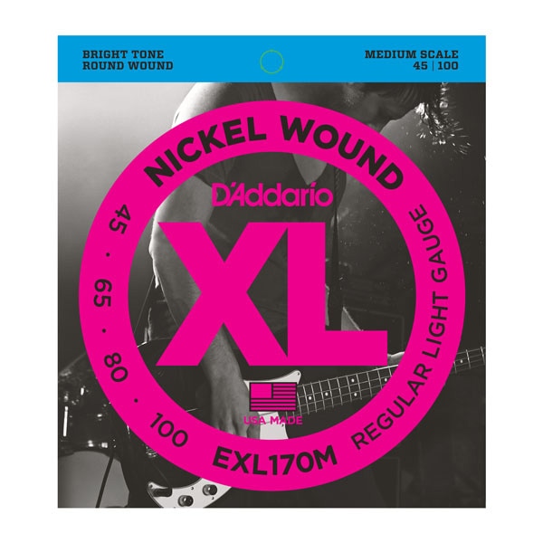 DADDARIO/EXL170M Nickel Wound Bass Light 45-100 Medium