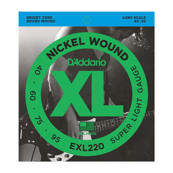 DADDARIO/EXL220 Nickel Wound Bass Super Light 40-95