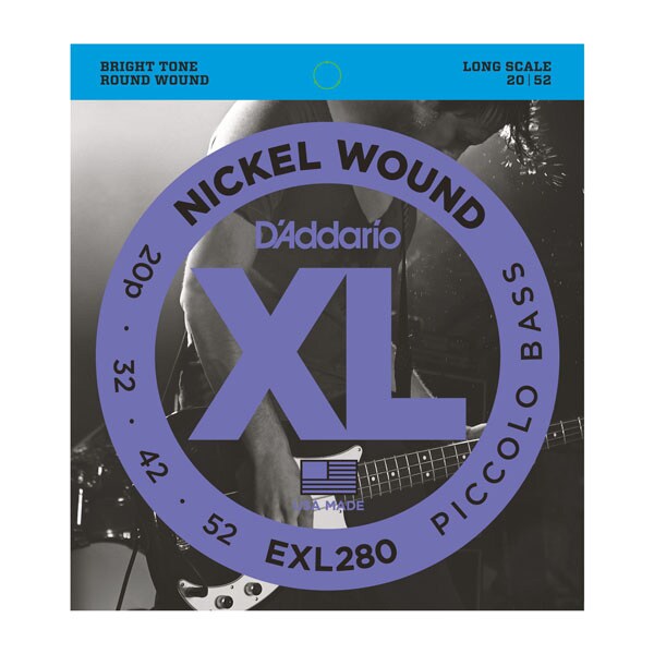 DADDARIO/EXL280 Nickel Wound Piccolo Bass 20-52