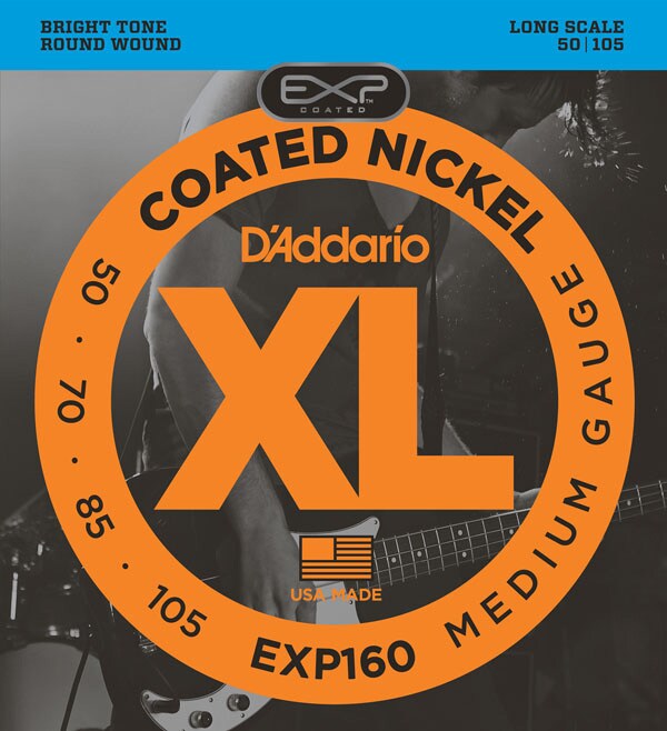 DADDARIO/EXP160 Coated Nickel Wound Bass Medium 50-105