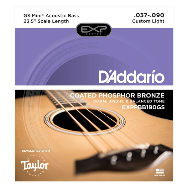 DADDARIO/EXPPBB190GS Coated Phosphor Bronze Taylor GS Mini Scale