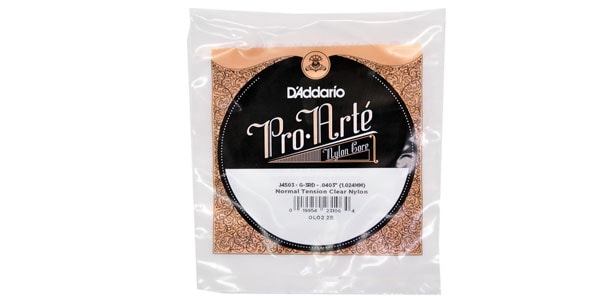 DADDARIO ( ダダリオ ) / J4303/G-3rd Single Clear Nylon 0397/J43 3rd Light Tension